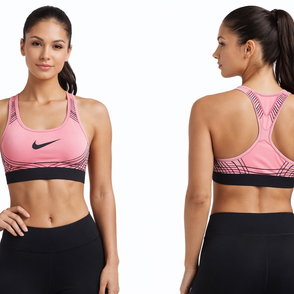 Nike Women's Graphic Pink Sports Bra